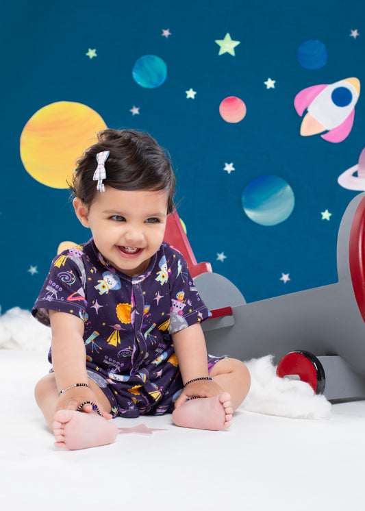 No Place Like Space Short Sleeve Romper Suit